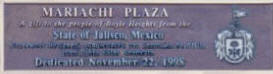 Mariachi Plaza plaque