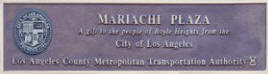 Mariachi Plaza City plaque